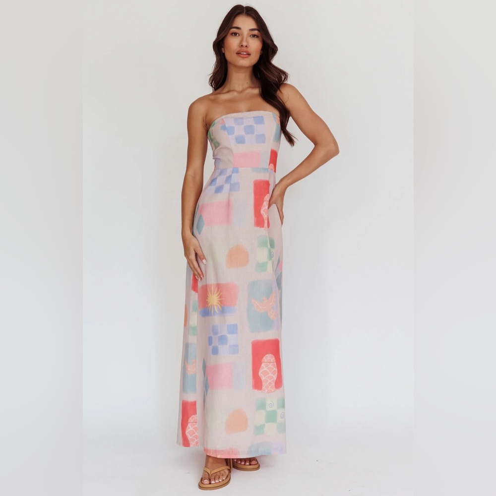 Madi Abstract Maxi Dress